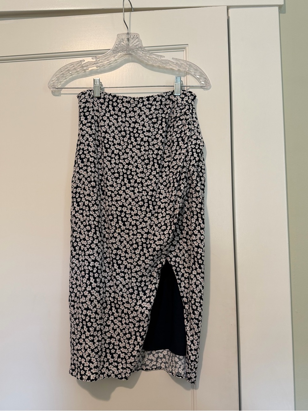 Abercrombie & Fitch Floral Skirt with Front Slit